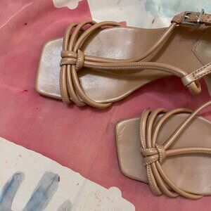 Schutz Clear 2" Block Heel Sandals